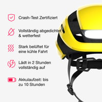 Inteligentná cyklistická prilba Lumos Ultra s predným a zadným LED svetlom, smerovkami, brzdovým svetlom a Bluetooth pripojením, pre dospelých 5