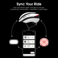 Inteligentná cyklistická prilba Lumos Ultra s predným a zadným LED svetlom, brzdovým svetlom a Bluetooth pripojením pre dospelých / iba prilba 3