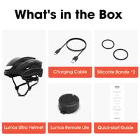 Inteligentná cyklistická prilba Lumos Ultra s predným a zadným LED svetlom, smerovkami, brzdovým svetlom, Bluetooth pripojením, Charcoal Black, veľkosť M-L 8