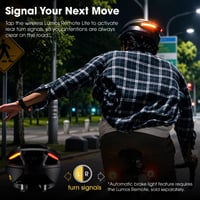 Inteligentná cyklistická prilba Lumos Ultra s predným a zadným LED svetlom, smerovkami, brzdovým svetlom, Bluetooth pripojením, Charcoal Black, veľkosť M-L 3
