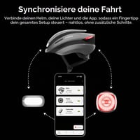 Inteligentná cyklistická prilba Lumos Ultra s predným a zadným LED svetlom, smerovkami, brzdovým svetlom, Bluetooth pripojením, popolavo sivá, veľkosť M-L 4