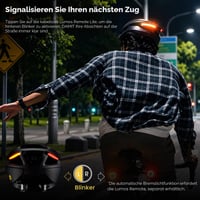 Inteligentná cyklistická prilba Lumos Ultra s predným a zadným LED svetlom, smerovkami, brzdovým svetlom, Bluetooth pripojením, popolavo sivá, veľkosť M-L 3