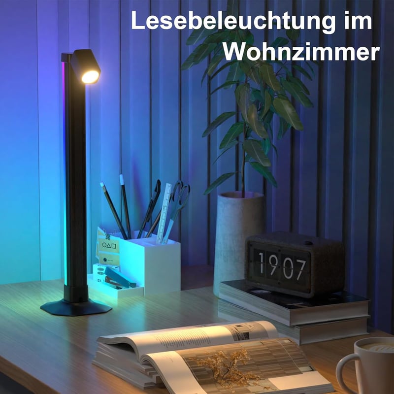 Lumtang 43 cm RGB LED Fénysáv - Zenére Szinkronizáló Hangulatvilágítás, USB Asztali Lámpa, Gamer Háttérfény TV-hez, Olvasólámpa 16 Millió Sz