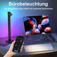 Lumtang 43 cm RGB LED Fénysáv - Zenére Szinkronizáló Hangulatvilágítás, USB Asztali Lámpa, Gamer Háttérfény TV-hez, Olvasólámpa 16 Millió Sz 2