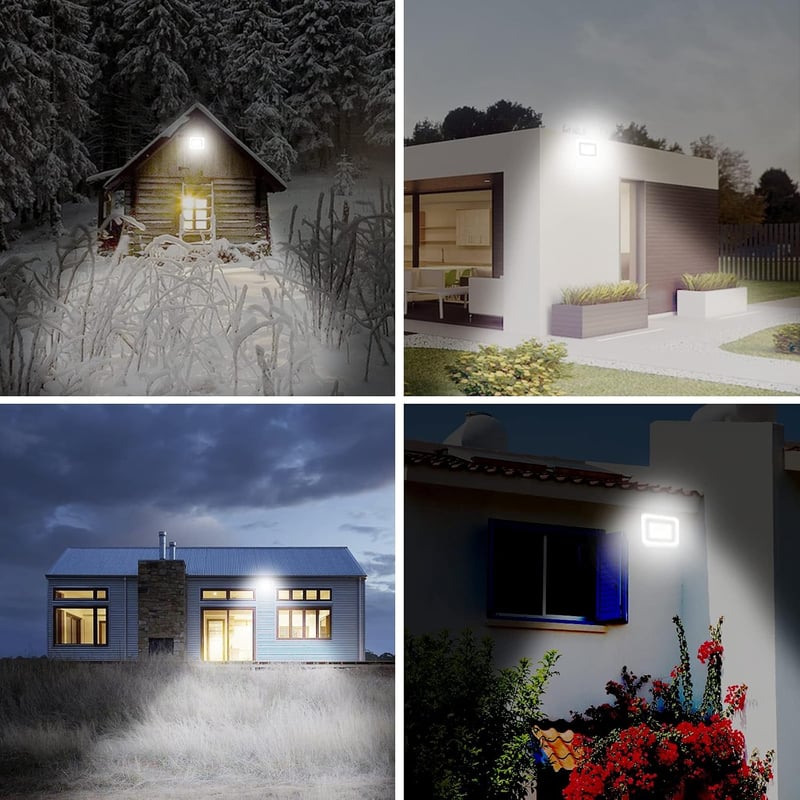 Lumtang LED Reflektor 10W 1000lm IP66 Vízálló Kültéri Lámpa - Hideg Fehér Fényű Fényvető Kerthez, Udvarhoz, Garázshoz, 120° Szögű Világítás