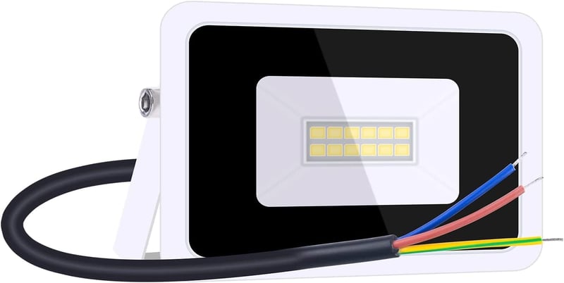 Lumtang LED Reflektor 10W 1000lm IP66 Vízálló Kültéri Lámpa - Hideg Fehér Fényű Fényvető Kerthez, Udvarhoz, Garázshoz, 120° Szögű Világítás