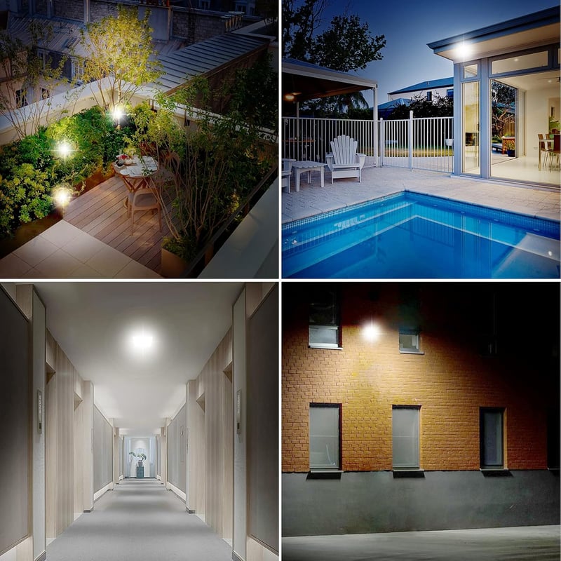Lumtang LED Reflektor 10W 1000lm IP66 Vízálló Kültéri Lámpa - Hideg Fehér Fényű Fényvető Kerthez, Udvarhoz, Garázshoz, 120° Szögű Világítás