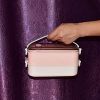 LUNALING Kétemeletes Ételhordó 1600ml - Mikrohullámú Sütőben Használható Bento Doboz Hőszigetelt Táskával, Evőeszközökkel - Diákoknak, Iroda 8