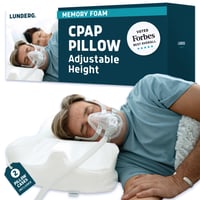 Vankúš Lunderg CPAP pre spáčov na boku – s 2 obliečkami – nastaviteľný vankúš z pamäťovej peny na spanie na chrbte, boku a bruchu, znižuje únik vzduchu 6