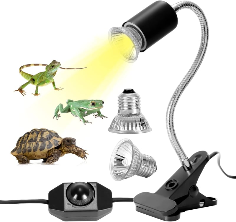 LUNEKUCK Teknős Hőlámpa 25W 50W UVA/UVB Terrárium Lámpa E27 Csipeszes