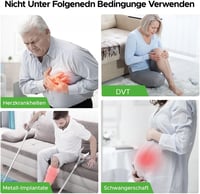LungSank Infravörös Láb Masszírozó EMS Keringésstimulátorral Neuropátia Enyhítésre - Black / White 8