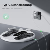 LungSank Infravörös Láb Masszírozó EMS Keringésstimulátorral Neuropátia Enyhítésre - Black / White 6