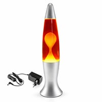 Láva lampa LED Lunivers - retro štýl 70. rokov, žlto-červená farba, veľkosť žiarovky A17 5