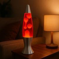 Láva lampa LED Lunivers - retro štýl 70. rokov, žlto-červená farba, veľkosť žiarovky A17 2