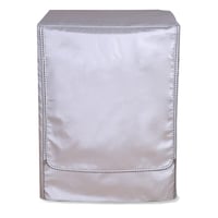 LUOHONG Ochranný kryt na práčku XL (58-65 x 60 x 85 cm) vodoodolný a prachotesný obal na práčku so sušičkou s predným plnením, strieborný so zipsom 1