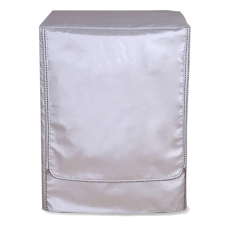LUOHONG Ochranný kryt na práčku XL (58-65 x 60 x 85 cm) vodoodolný a prachotesný obal na práčku so sušičkou s predným plnením, strieborný so zipsom