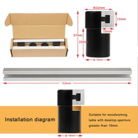 Luolety 2 buc. Discuri de strângere din aluminiu pentru banc de lucru, 19 mm, dispozitiv de poziționare DIY pentru tâmplărie 6