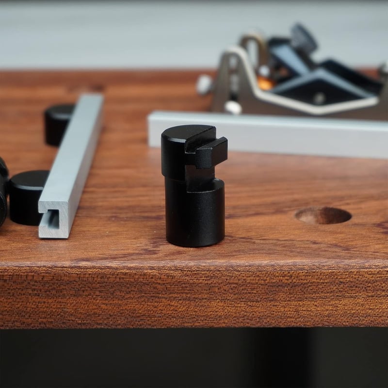 Luolety 2 buc. Discuri de strângere din aluminiu pentru banc de lucru, 19 mm, dispozitiv de poziționare DIY pentru tâmplărie