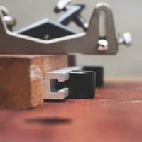 Luolety 2 buc. Discuri de strângere din aluminiu pentru banc de lucru, 19 mm, dispozitiv de poziționare DIY pentru tâmplărie 2
