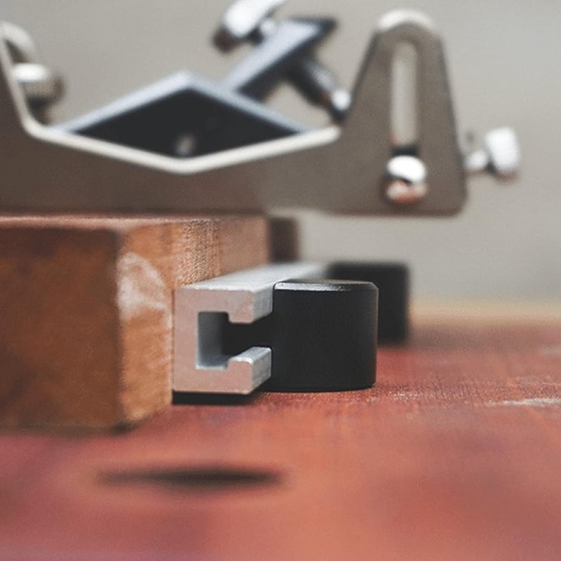 Luolety 2 buc. Discuri de strângere din aluminiu pentru banc de lucru, 19 mm, dispozitiv de poziționare DIY pentru tâmplărie