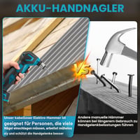 Akumulátorové automatické kladivo pre Makita 18V, elektrická klincovačka s magnetickým skľučovadlom na drevo a mäkké kovy (bez akumulátora) 5