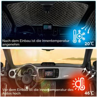 Vnútorná tepelnoizolačná clona na čelné sklo pre Fiat Ducato X250/290 a Peugeot Boxer 2006-2025, 3-dielna sada, vodoodolná, odolná voči UV žiareniu, skladacia roleta 6