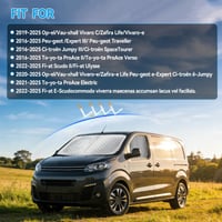 Vnútorná tepelnoizolačná clona na čelné sklo pre modely Vauxhall Vivaro 2019-2025, 3-dielna nepremokavá súprava odolná voči UV žiareniu, skladateľný kryt na čelné sklo 7
