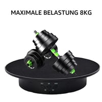 Platou Rotativ Electric luolety pentru Fotografie, Suport Rotativ Motorizat 90/180/360 Grade cu Acumulator, Masă de 20 cm cu Capacitate de Încărcare de 8 kg, cu 5 Fundaluri 5
