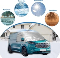 Luolety Ford Transit Custom szélvédő takaró 2012-2022 hó jég nap védelem 2