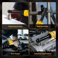 luolety DeWalt 18V/20V kefe nélküli akkumulátoros racsnis csavarkulcs 3/8" - 16 cm nyél, 80 Nm, LED (akku nélkül) 8