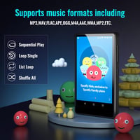 Luoran MP3 lejátszó Bluetooth, Spotify, 4" IPS kijelző, 256GB, Amazon Music 3