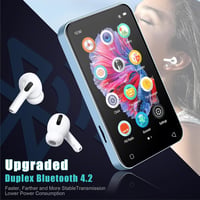 Luoran MP3 lejátszó Bluetooth WiFi 4" IPS kijelző HiFi hangszóró FM rádió 2