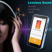Luoran MP3 lejátszó Bluetooth WiFi 4" IPS kijelző HiFi hangszóró FM rádió 4