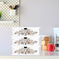 Lupia Kávékapszula és Pad Tárolófiók Fehér Fa 33x33 cm Konyhai Szervező 3