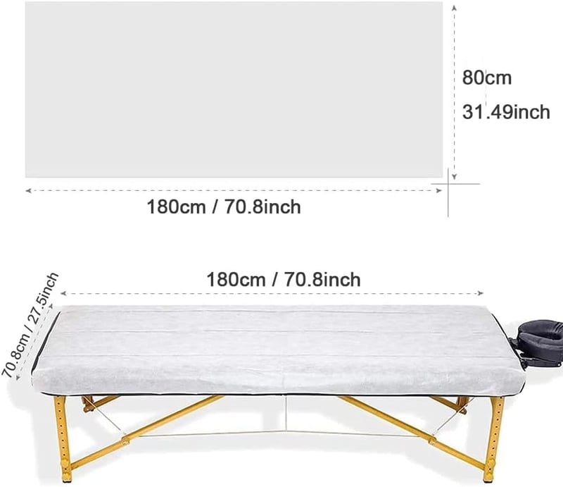 Luriseminger Egyszer Használatos Ágynemű Szett 80x180cm 100db Tetoválás Spa Masszázs