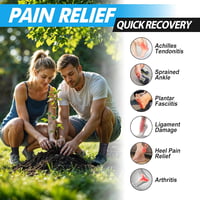 Lusenone 2 db Bokaszalag Kompressziós Bokaortézis Plantar Fasciitis Achilles Ín Fekete S 3