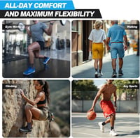 Lusenone 2 db Bokaszalag Kompressziós Bokaortézis Plantar Fasciitis Achilles Ín Fekete S 7