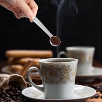 Lusofie 2 db rozsdamentes mérőkanál 5ml konyhai adagolókanál függesztővel 6