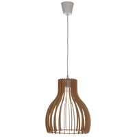 Závesné svietidlo LUSSIOL Helsinki S, drevo, prírodná farba, 60 W, priemer 28 x výška 34 cm 5