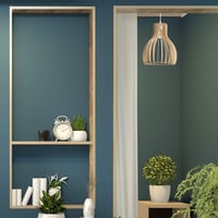 Závesné svietidlo LUSSIOL Helsinki S, drevo, prírodná farba, 60 W, priemer 28 x výška 34 cm 8