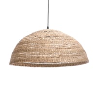 Lussiol Paula boemski luster od prirodnog ratana, s E27 grlom, crnim kabelom, promjer 58 cm x visina 25 cm, maks. 60 W, kompatibilan s LED žaruljama 1