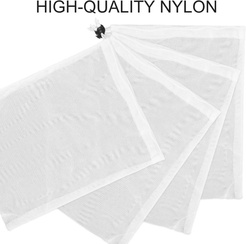 LUTER 30x23 cm Finom Szűrőzsák Pool Cleaner Vákuumhoz 4 db Nylon Háló