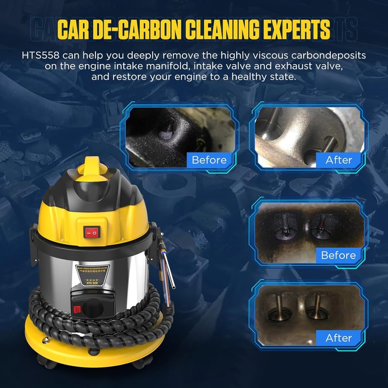 LUTIFIX HTS558 Szénlerakódás Eltávolító Gép Autó Motorszívó Tisztító Berendezés