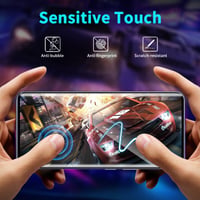 Lutree tvrdené ochranné sklo na displej pre Xiaomi Redmi Note 14 Pro Plus 5G, 2+2 ks, s 3D ochranou fotoaparátu, tvrdosť 9H, HD, odolné proti poškriabaniu 7