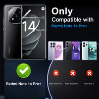 Lutree tvrdené ochranné sklo na displej pre Xiaomi Redmi Note 14 Pro Plus 5G, 2+2 ks, s 3D ochranou fotoaparátu, tvrdosť 9H, HD, odolné proti poškriabaniu 2