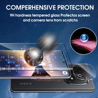 Lutree tvrdené ochranné sklo na displej pre Xiaomi Redmi Note 14 Pro Plus 5G, 2+2 ks, s 3D ochranou fotoaparátu, tvrdosť 9H, HD, odolné proti poškriabaniu 3