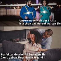 LuTuo Futólámpa 500 Lumen - USB Tölthető Mellkaslámpa 90° Állítható Fejjel, Vízálló LED Sportlámpa 360° Fényvisszaverővel Futáshoz, Horgásza 8