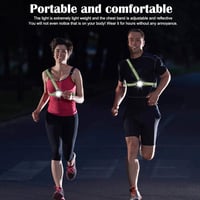 LuTuo Futólámpa 500 Lumen - USB Tölthető Mellkaslámpa 90° Állítható Fejjel, Vízálló LED Sportlámpa 360° Fényvisszaverővel Futáshoz, Horgásza 2