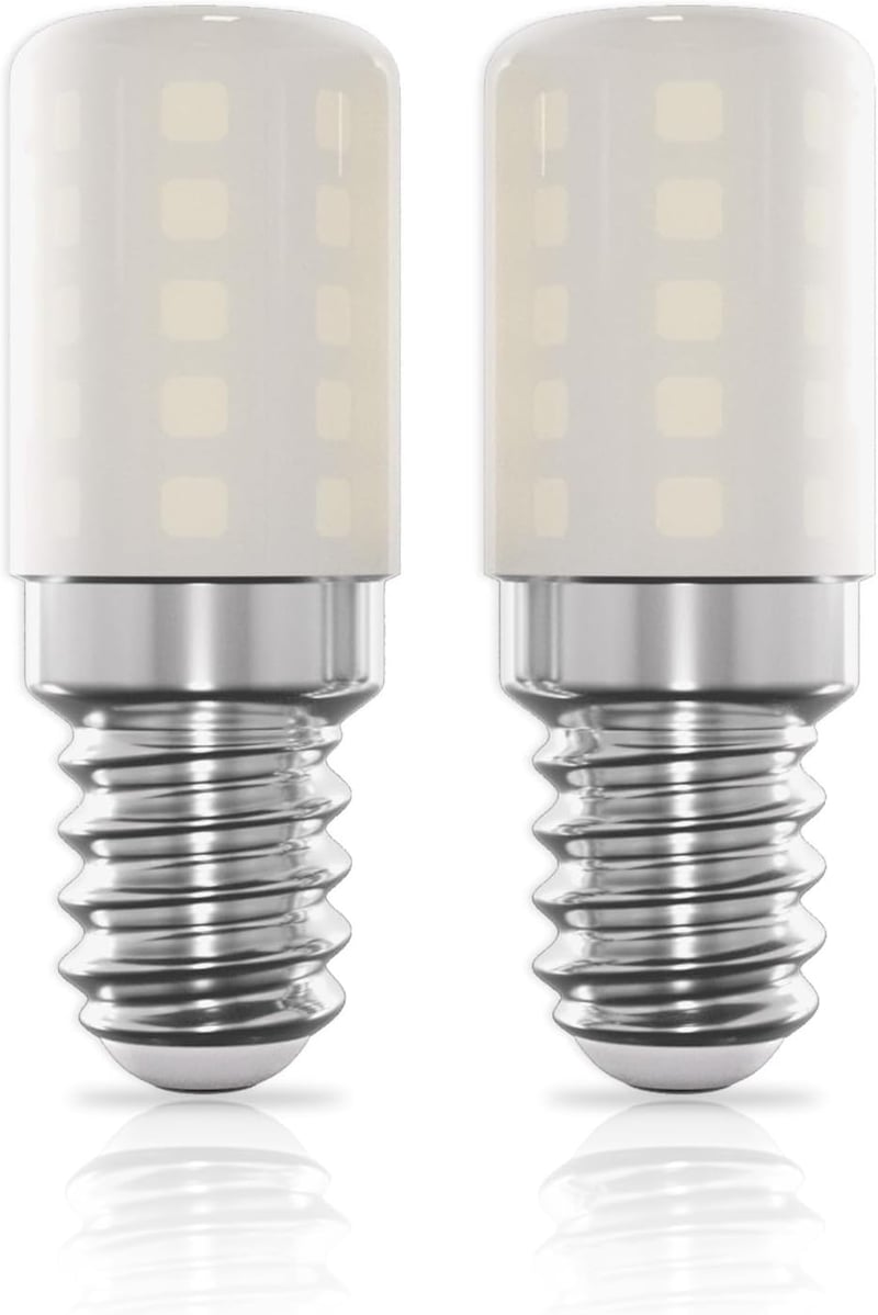 LUTW E14 LED Hűtőszekrény Izzó 6000K Hideg Fehér 3W 2db Csomag
