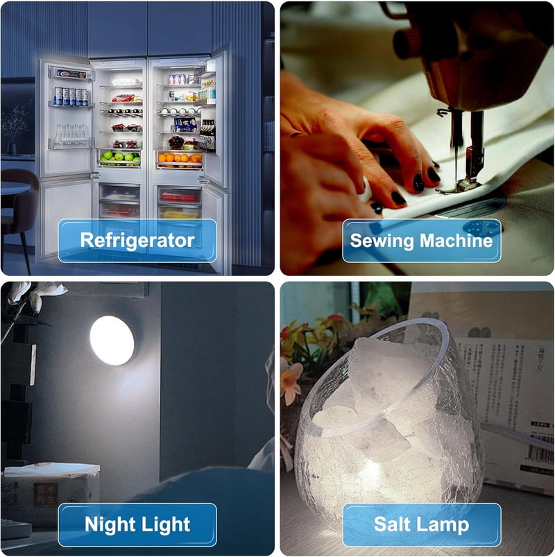 LUTW E14 LED Hűtőszekrény Izzó 6000K Hideg Fehér 3W 2db Csomag